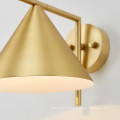 European style Nordic luxury indoor art decoration wall light copper metal wall lamp